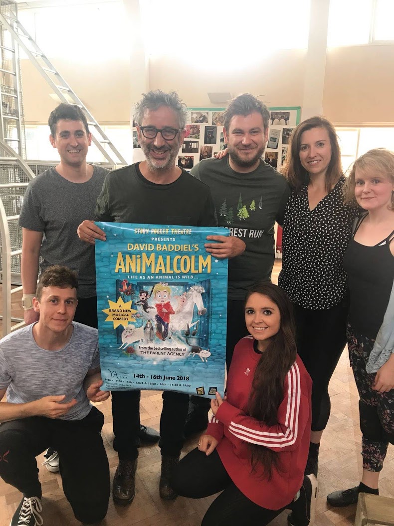 David Baddiel and the Animalcolm cast.