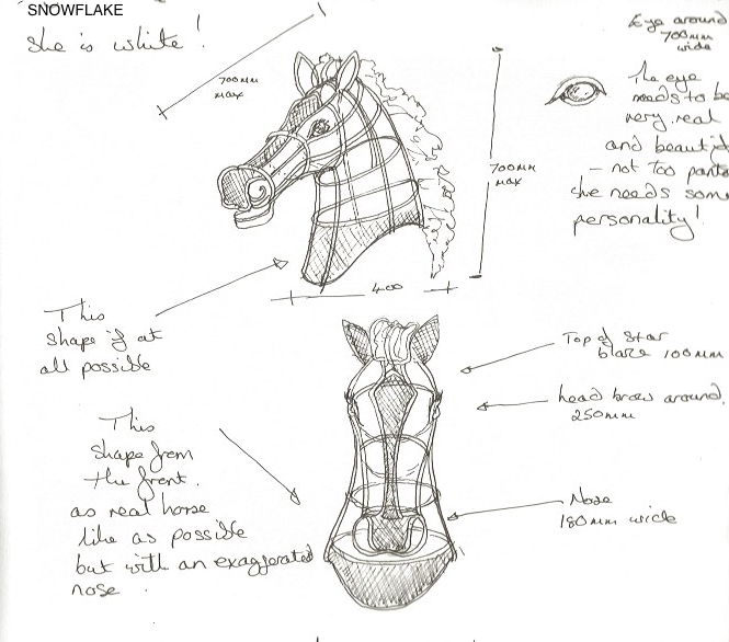 Snowflake the Horse
