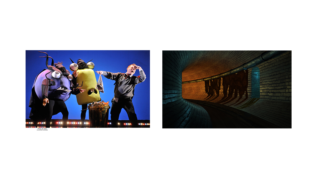 The Germ costumes and the Sewer.