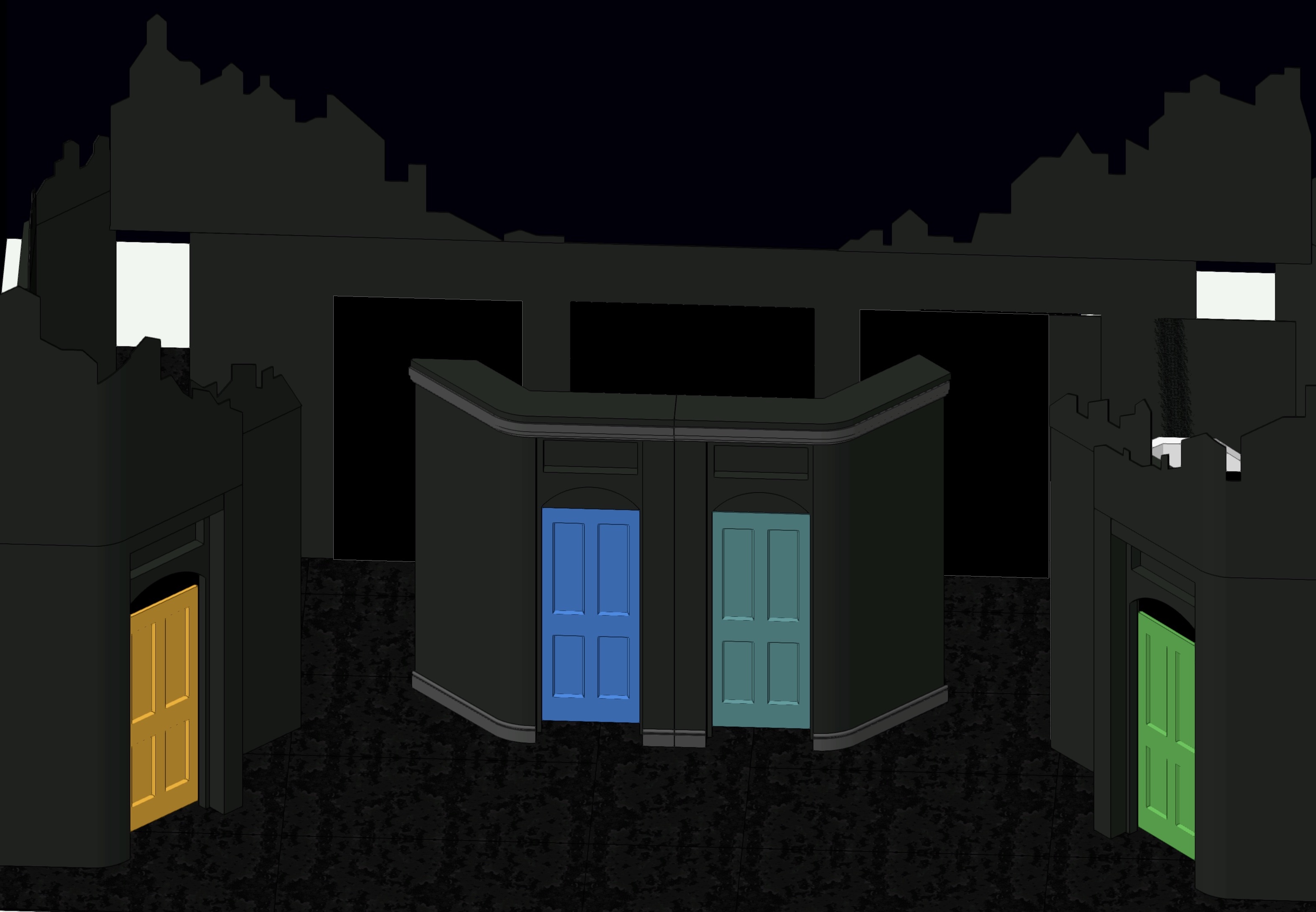 Set Design Wall configuration Render.
