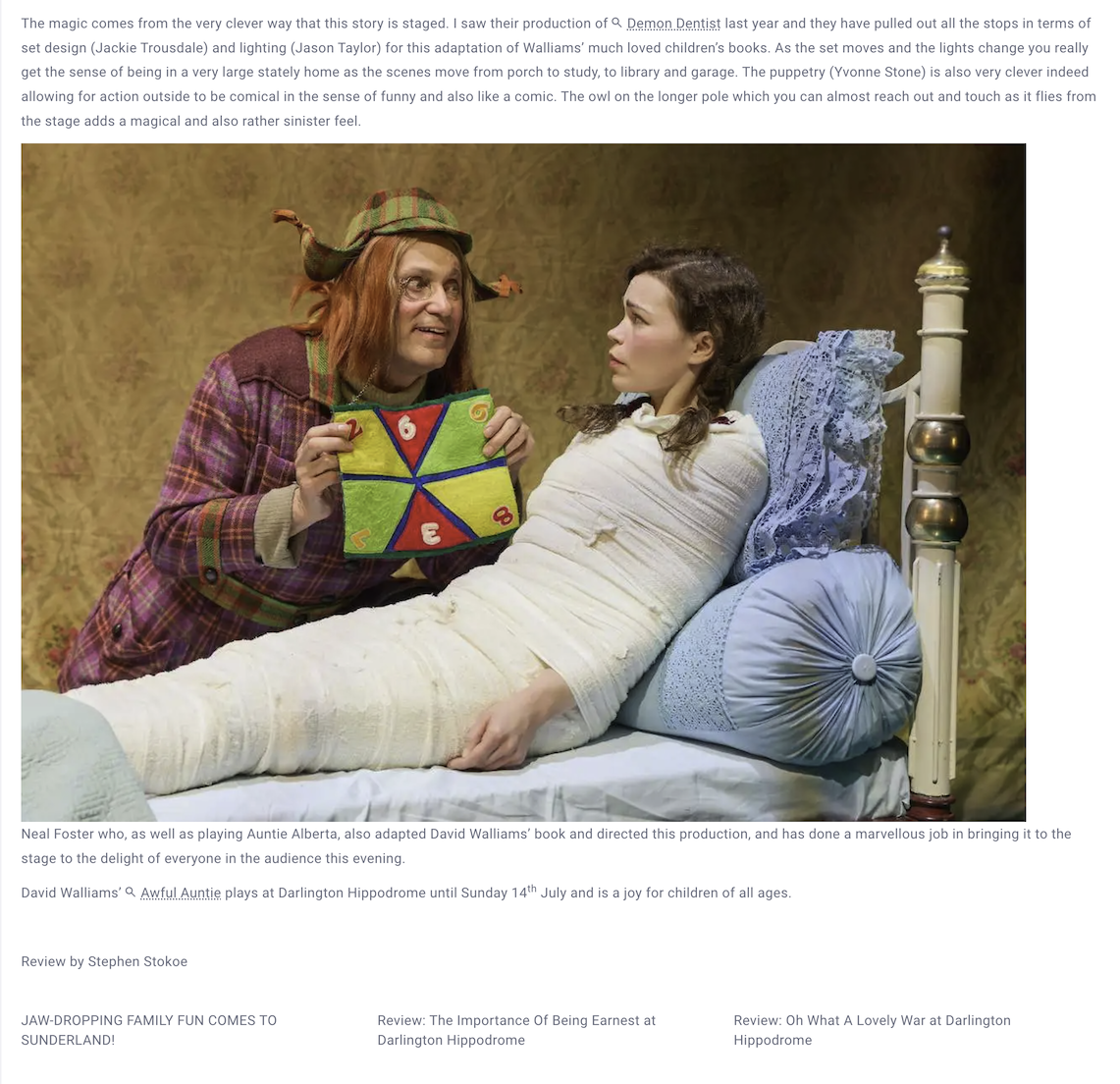 Review from Darlington Empire Theatre