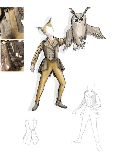 Costume Drawings Wagner Puppeteer.